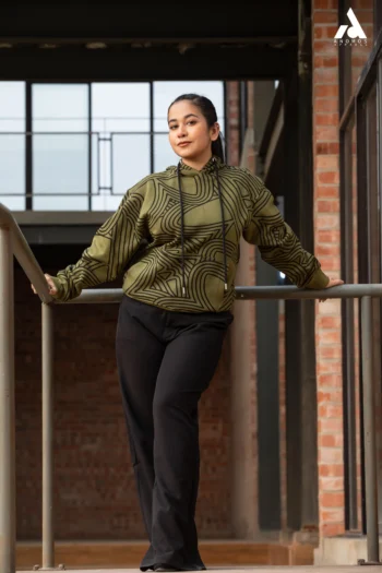 Anomos All Over Printed Hoodie- Olive