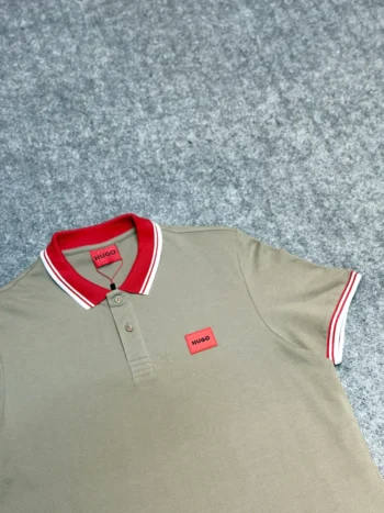HUGO Signature Cotton Piqué Polo - Original Export Quality (Beige)