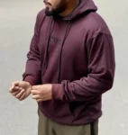 Anomos Premium Oversized Solid Unisex Hoodie- Dark Chocolate