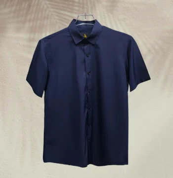 Premium Half Sleeve China Fabric Shirt- Nevy
